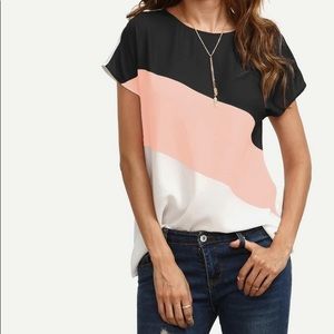 Color block dress shirt